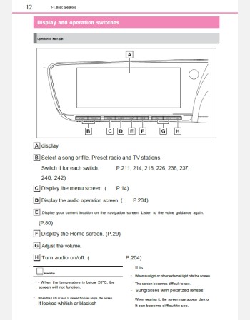 toyota mirai 2021-2022 navigation & multimedia system manual (jdm)